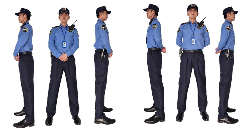Đồng phục bảo vệ màu đen-Bảo vệ PMV